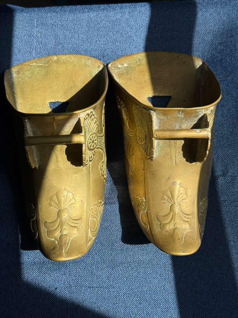 Vintage 1950s Brass Conquistador Stirrups Pair